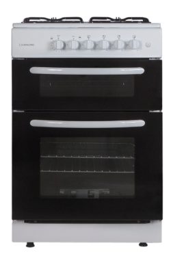 Cookworks - CGT60W Twin - Gas Cooker - White